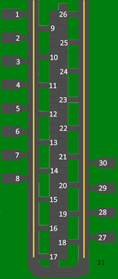 North Perry Tie Downs aircraft parking spots layout